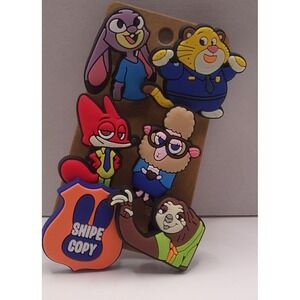 Set of 6 Shoe Charms for Crocs featuring Disney's Zootopia II	A7